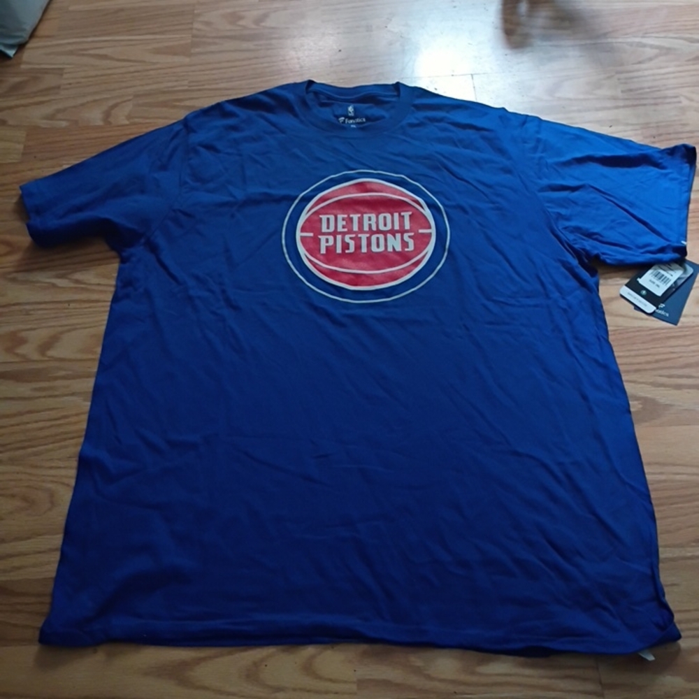 Fanatics Detroit Pistons Blue Short Sleeve Tee